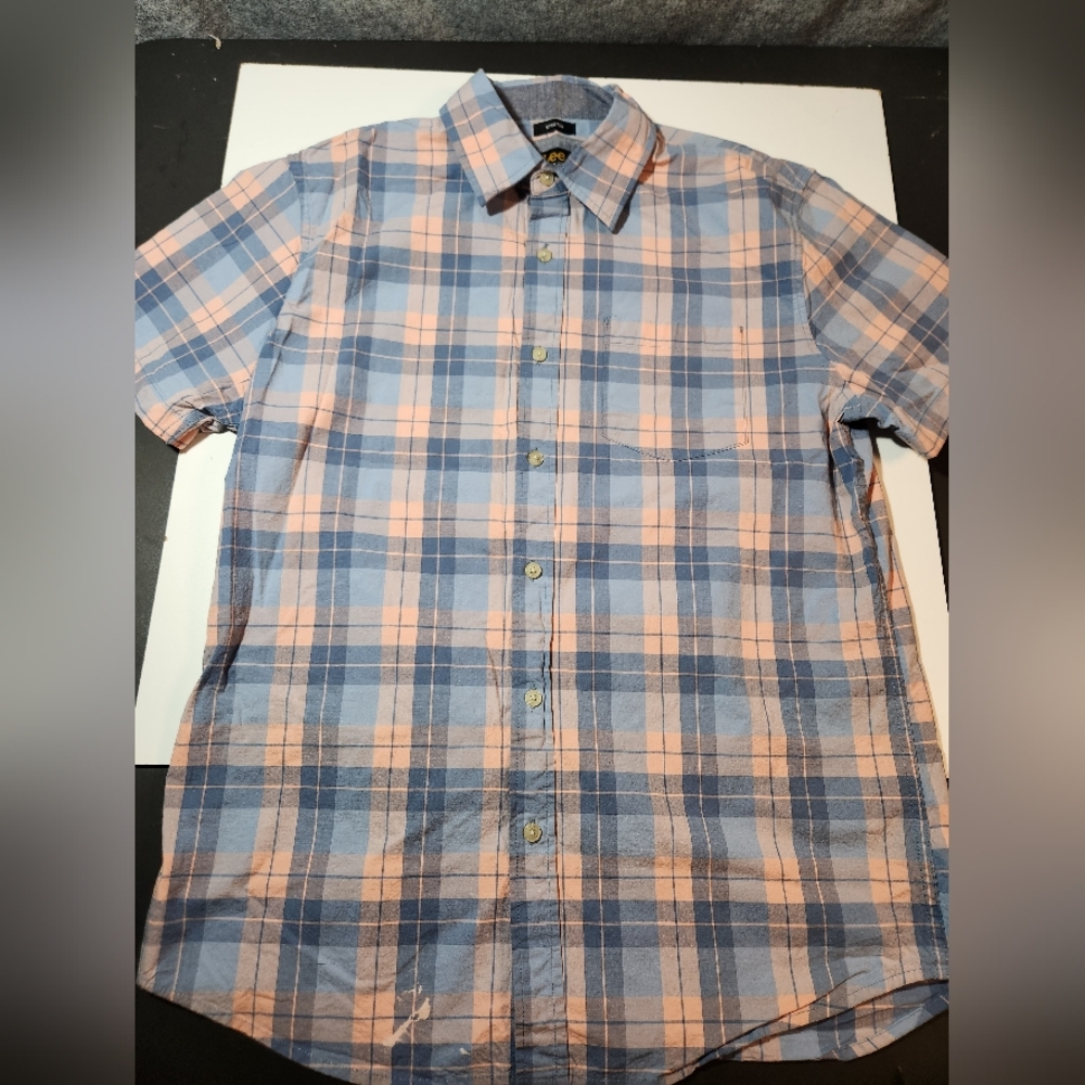 Men's Lee Premium Select Stretch Regular Fit Shirt Size Medium